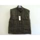 winter vest, winter waistcoat, olive green, S-3XL, T/C 65/35 outer fabric, padding and polarfleece lining