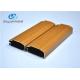 Professional Wood Grain Aluminum Profiles For Decoration Alloy 6063-T5 / T6