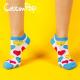 Top selling stunning customized design summer OEM thin cotton leisure ship socks for women