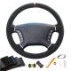 Comfortable Suede Black Hand Stitching Car Steering Wheel Cover For Mitsubishi Pajero 2007 2008 2009 2010 2011 2012 2013 2014
