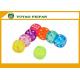 Engraved Colorful Dots Transparent Dice Set Round 6 Sided Corner Dice Game Set