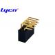 Concave Bending Right Angle 2mm Female Header Black Insulation Gold Flash