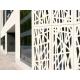 Dibond Solid Aluminium Curtain Wall Grid Corrugated Decoration