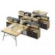 Staff Workstation Desk L Shape Wood Melamine Table Office Furniture