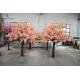 Height 2.5 M Large Artificial Cherry Blossom Tree Fiberglass Material In Pink