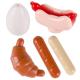 MOC kids toy city accessories egg bread hot dog home food building block