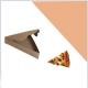 Eco Friendly Paperboard Food Folders Triangle Pizza Box CMYK/Pantone Printed Box