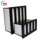 ABS Frame Sub HEPA V Bank Filter Glass Cotton For Air Conditioning System