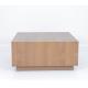 Large Square Coffee Table Wood Modern Style