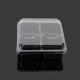 Black Recyclable Square 12*12*5cm Plastic Cake Tray