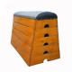 Traditional Kids Gym Pommel Horse / Gym Vaulting Boxes Manchurian Ash Wood Material