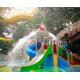 Over 120 Months Service Life Water Park Slide with Galvanized Carbon Steel Supporting