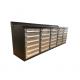 Brown 30 Drawer Tool Box Cart Steel Tool Chest Heavy Duty Metal Tool Cabinet Workbench