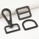 DIY Accessories 1 Inch Black D Rings Hardware 25mm Adjuster Glide Buckle for Handbags