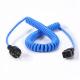 IEC320 C13 Spiral Coiled Medical Power Cord For AC Plug