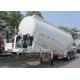 33000L Dry Bulk Cement Powder Tanker Semi Trailers With Carbon Steel Material