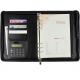 boss file holder business gift office gift high qualiaty pu file holder with calculator and loose spiral notebook