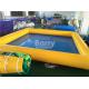Yellow And Blue Color Blow Up Portable Water Pool 65cm Height
