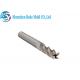 Corner Radius End 4 Flute Milling Cutter For Cooper And Plastic Customized Size