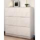 Living Room White Storage Shoe Cabinet With Shoe Rack French Style