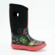 BSCI Kids Warm Rain Boots , Flowers Printed Slip Resistant Rain Boots