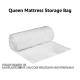 Commercial Moving And Storage Mattress Bag, Queen, 4 Mil, 1 Count, White, 80L X 60W X 10H