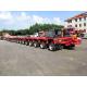 16 Axles Low Bed Hydraulic Modular Semi Trailer For Self-Propelled Machine Transport