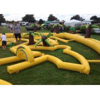 Outdoor Mobile Crazy Inflatable Golf Course Apply To Family Event