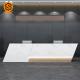 Joint Invisible LED Reception Desk Seamless Splicing Marble Artificial Stone
