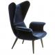 Modern Longwave Armchair Diesel with Moroso high leather lounge high back chair