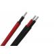 Black Red 2 Cores Tinned Copper Core  XLPO Jacket PV Wire  For Solar Power System