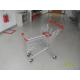100L Wire Supermarket Shopping Carts With PPG Powder And Anti UV Plastic Parts