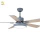 Downrod LED Metal And Wood Remote Control Ceiling Fan Light 48W 52 Inch