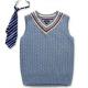 international primary School Uniform Vest with Tie , 95% Cotton