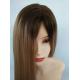 16 Inches Highlight With Dark Root European Human Hair Jewish Wig
