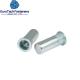 SUS304 Cylindrical Flat Head Open Rivet Nut Stainless Steel Knurled  M6x14 5 A2