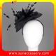 0921 hot sale fashion black sinamay fascinators hats and caps with feather,Fancy Sinamay fascinator  from Sun Accessory