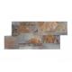 China Multicolor Slate Sclad Stone Panels,Rusty Riven Slate Stacked Stone,Split Face Slate Stone Cladding,Stone Veneer