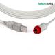 Medical IBP Adapter Cable Latex Free For Simens 10pin Monitor To USB Transducer