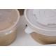 Disposable Biodegradable Takeaway Shallow Kraft Soup Salad Paper Bowl