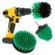 Green Power Brush Scrubber Set Grout Cleaner Tool Drill