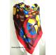 Chinese culture silk scarves, 100% silk twill scarf from factory direct, by hand drawing