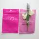Resealable Cosmetic Packaging Bag Pink Eyelash Earrings Necklace Jewelry Zipper Pouch