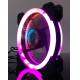 12V 120mm RGB LED computer fan PC case fan with controller