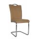 Chrome Plated Pu Handle Leather Parsons Chair