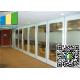 Hall 2.56 Inch Glass Office Movable Glazed Wall For Meeting Room