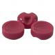 Plastic Resin Red Shank Buttons With Concave Front Side One Hole On The Back