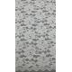 55 Inch Width Nylon Spandex White Color Stretch Floral Design Elastic Lace Fabric With Scallop For Fashion Women Dressing