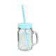 Glass Mason Beverage Jar With Airtight Lid Vintage Style Customized