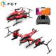Customized Logo Newest Dual Camera RC WIFI 4K HD Airplane V10 Flexible Helicopter for Kids